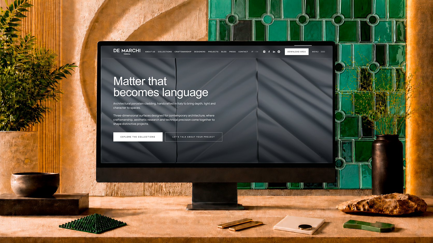 The New De Marchi Verona Website: a resource for Architects and Designers